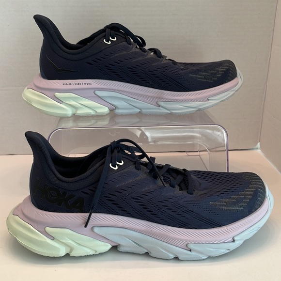 HOKA One Clifton Edge Running Shoe Blue Women’s Size 10 EUC - Picture 2 of 5